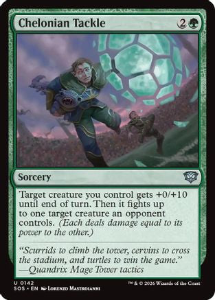 Chelonian Tackle (SOS-142) [Secrets of Strixhaven] Foil MTG Single Wizards of the Coast
