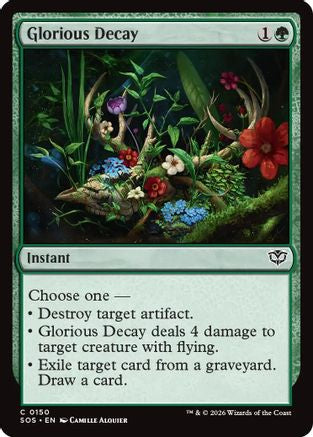 Glorious Decay (SOS-150) [Secrets of Strixhaven] Foil MTG Single Wizards of the Coast