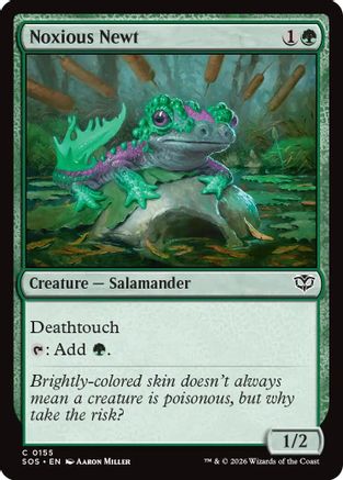 Noxious Newt (SOS-155) [Secrets of Strixhaven] MTG Single Wizards of the Coast