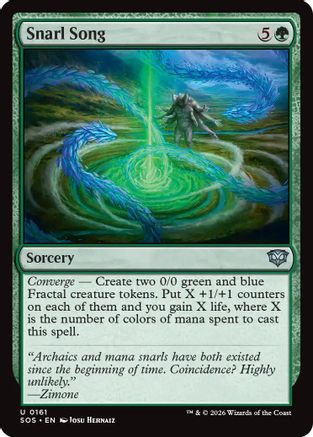 Snarl Song (SOS-161) [Secrets of Strixhaven] Foil MTG Single Wizards of the Coast
