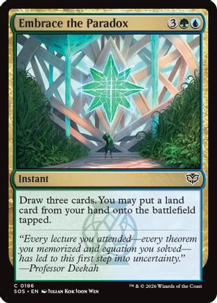 Embrace the Paradox (SOS-186) [Secrets of Strixhaven] Foil MTG Single Wizards of the Coast
