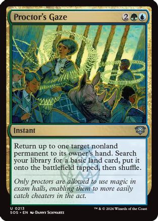 Proctor's Gaze (SOS-213) [Secrets of Strixhaven] Foil MTG Single Wizards of the Coast