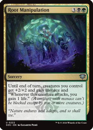 Root Manipulation (SOS-222) [Secrets of Strixhaven] Foil MTG Single Wizards of the Coast