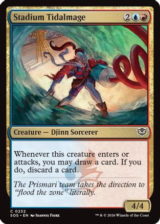 Stadium Tidalmage (SOS-232) [Secrets of Strixhaven] Foil MTG Single Wizards of the Coast