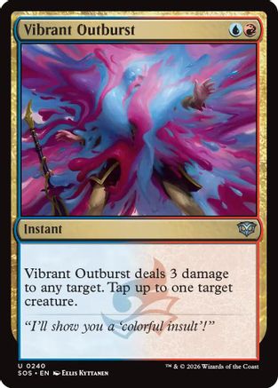 Vibrant Outburst (SOS-240) [Secrets of Strixhaven] MTG Single Wizards of the Coast