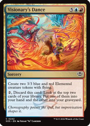 Visionary's Dance (SOS-242) [Secrets of Strixhaven] Foil MTG Single Wizards of the Coast