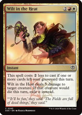 Wilt in the Heat (SOS-243) [Secrets of Strixhaven] MTG Single Wizards of the Coast