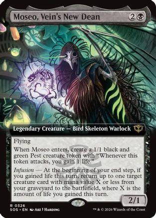 Moseo, Vein's New Dean (SOS-326) [Secrets of Strixhaven] Foil MTG Single Wizards of the Coast