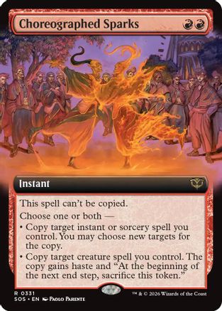 Choreographed Sparks (SOS-331) [Secrets of Strixhaven] Foil MTG Single Wizards of the Coast