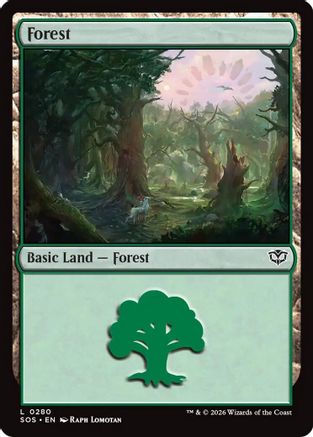 Forest (0280) (SOS-280) [Secrets of Strixhaven] MTG Single Wizards of the Coast