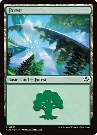 Forest (0281) (SOS-281) [Secrets of Strixhaven] MTG Single Wizards of the Coast