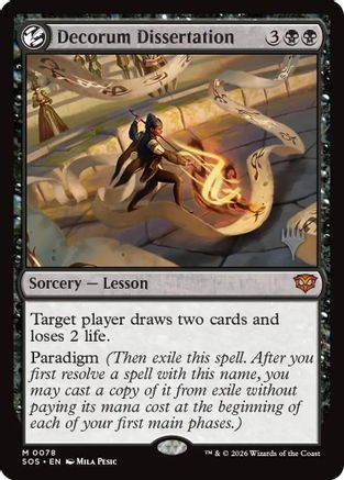 Decorum Dissertation (PPSOS-078) [Promo Pack: Secrets of Strixhaven] MTG Single Wizards of the Coast