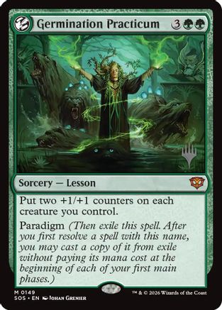 Germination Practicum (PPSOS-149) [Promo Pack: Secrets of Strixhaven] Foil MTG Single Wizards of the Coast