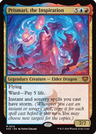 Prismari, the Inspiration (PPSOS-212) [Promo Pack: Secrets of Strixhaven] Foil MTG Single Wizards of the Coast