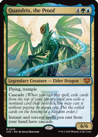 Quandrix, the Proof (PPSOS-218) [Promo Pack: Secrets of Strixhaven] Foil MTG Single Wizards of the Coast