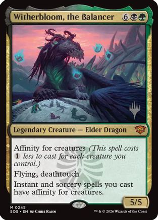 Witherbloom, the Balancer (PPSOS-245) [Promo Pack: Secrets of Strixhaven] Foil MTG Single Wizards of the Coast
