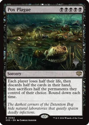 Pox Plague (PPSOS-094) [Promo Pack: Secrets of Strixhaven] Foil MTG Single Wizards of the Coast