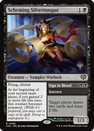 Scheming Silvertongue (PPSOS-099) [Promo Pack: Secrets of Strixhaven] MTG Single Wizards of the Coast