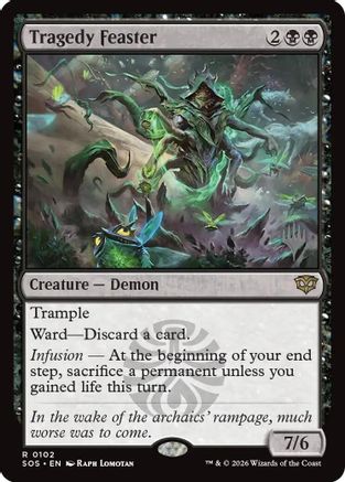 Tragedy Feaster (PPSOS-102) [Promo Pack: Secrets of Strixhaven] Foil MTG Single Wizards of the Coast