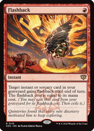 Flashback (PPSOS-115) [Promo Pack: Secrets of Strixhaven] Foil MTG Single Wizards of the Coast
