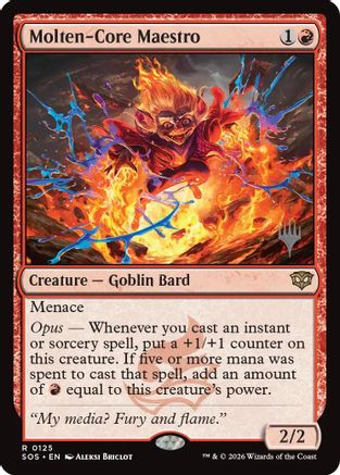 Molten-Core Maestro (PPSOS-125) [Promo Pack: Secrets of Strixhaven] Foil MTG Single Wizards of the Coast