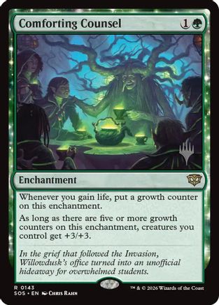 Comforting Counsel (PPSOS-143) [Promo Pack: Secrets of Strixhaven] MTG Single Wizards of the Coast