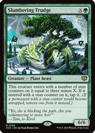 Slumbering Trudge (PPSOS-160) [Promo Pack: Secrets of Strixhaven] MTG Single Wizards of the Coast