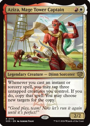 Aziza, Mage Tower Captain (PPSOS-174) [Promo Pack: Secrets of Strixhaven] MTG Single Wizards of the Coast