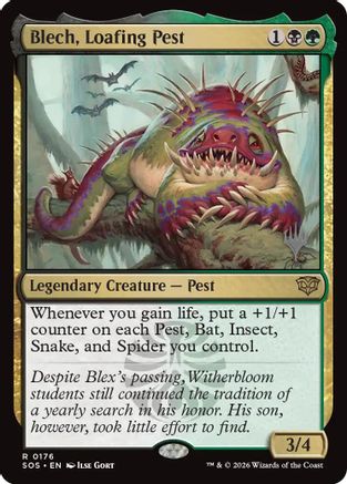 Blech, Loafing Pest (PPSOS-176) [Promo Pack: Secrets of Strixhaven] MTG Single Wizards of the Coast