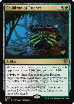 Cauldron of Essence (PPSOS-179) [Promo Pack: Secrets of Strixhaven] MTG Single Wizards of the Coast