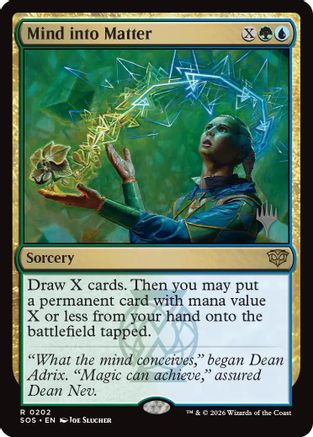 Mind into Matter (PPSOS-202) [Promo Pack: Secrets of Strixhaven] MTG Single Wizards of the Coast