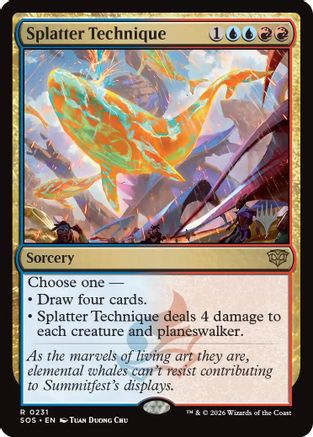 Splatter Technique (PPSOS-231) [Promo Pack: Secrets of Strixhaven] Foil MTG Single Wizards of the Coast