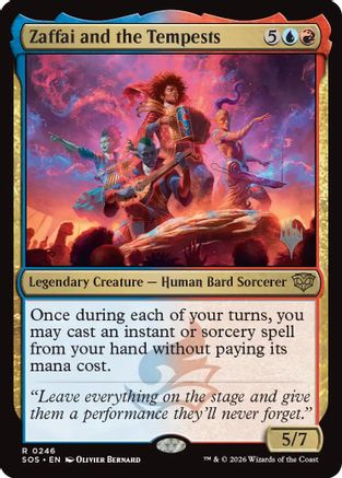 Zaffai and the Tempests (PPSOS-246) [Promo Pack: Secrets of Strixhaven] Foil MTG Single Wizards of the Coast