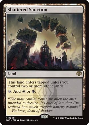 Shattered Sanctum (PPSOS-260) [Promo Pack: Secrets of Strixhaven] Foil MTG Single Wizards of the Coast