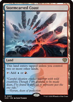 Stormcarved Coast (PPSOS-263) [Promo Pack: Secrets of Strixhaven] MTG Single Wizards of the Coast