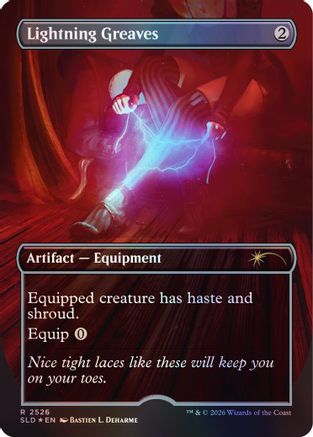 Lightning Greaves (2526) (SLD-2526) [Secret Lair] Drop Series Foil MTG Single Wizards of the Coast