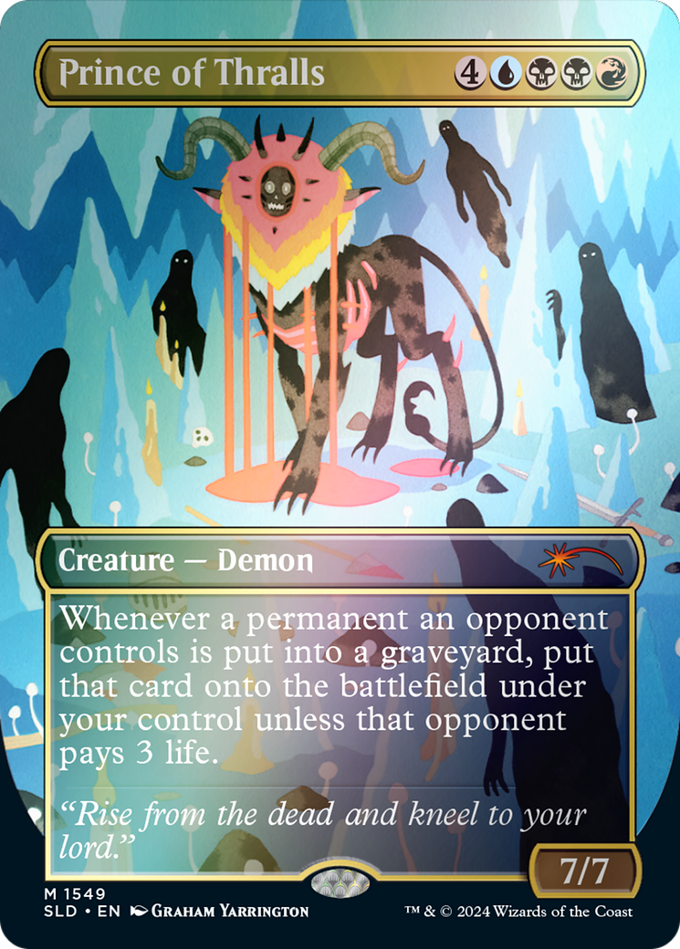 Prince of Thralls (SLD-1549★) [Secret Lair] Drop (Borderless) Foil MTG Single Wizards of the Coast