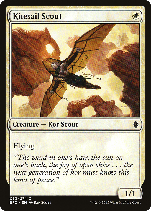 Kitesail Scout (BFZ-033) [Battle for Zendikar] MTG Single Wizards of the Coast