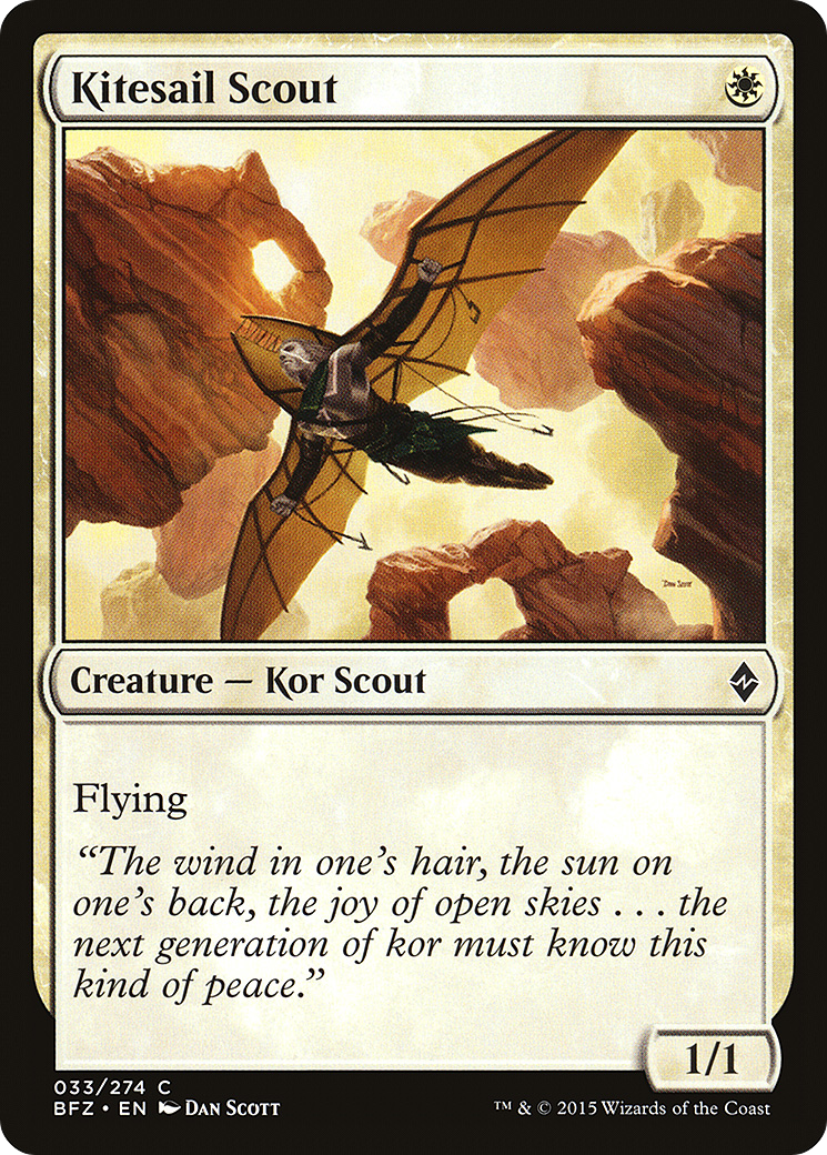 Kitesail Scout (BFZ-033) [Battle for Zendikar] Foil MTG Single Wizards of the Coast