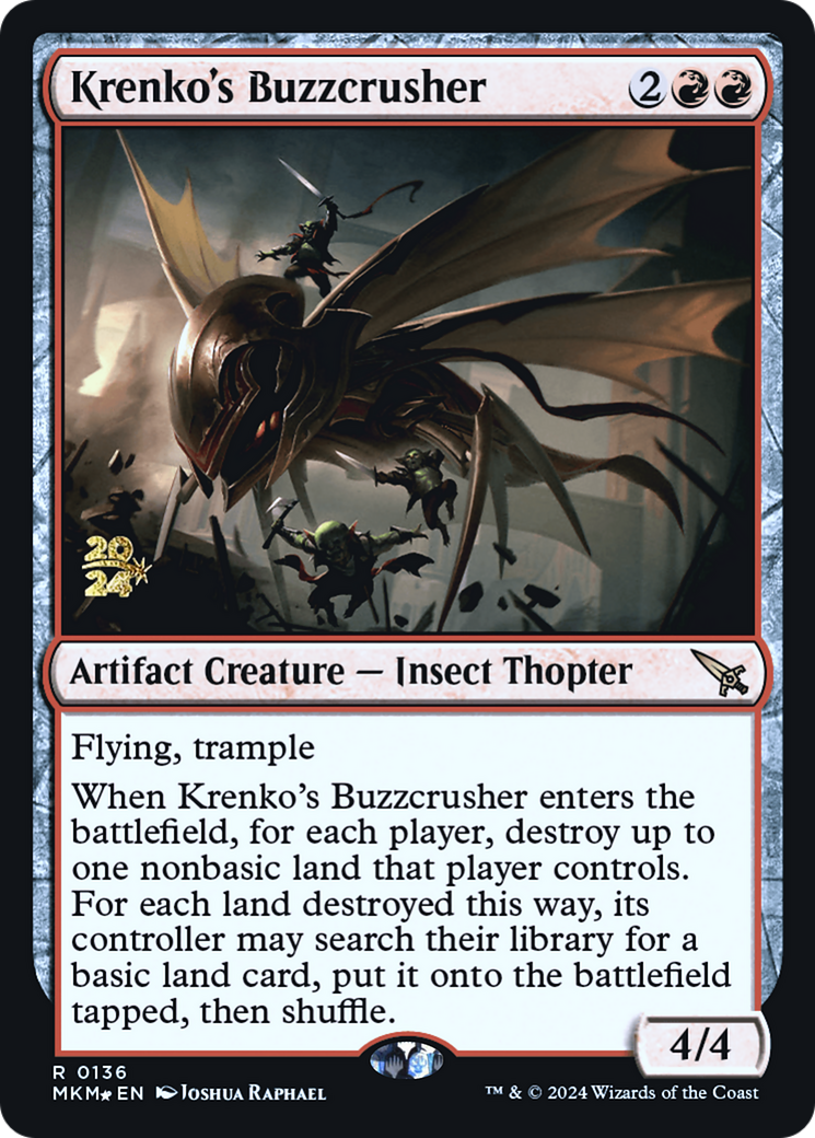 Krenko's Buzzcrusher (PRE-136) [Murders at Karlov Manor Promos] Foil MTG Single Wizards of the Coast