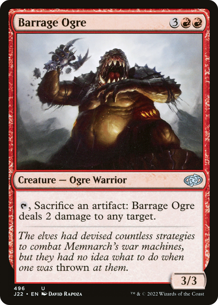 Barrage Ogre (J22-496) [Jumpstart 2022] MTG Single Wizards of the Coast