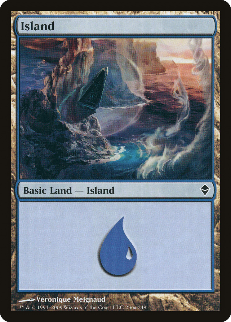 Island (236a) (ZEN-236A) [Zendikar] MTG Single Wizards of the Coast