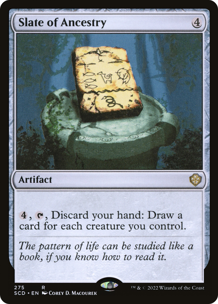Slate of Ancestry (SCD-275) [Starter Commander Decks] MTG Single Wizards of the Coast