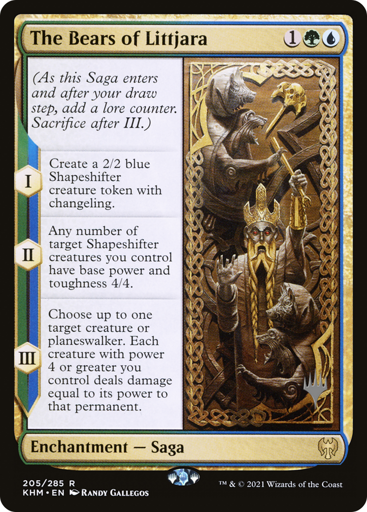 The Bears of Littjara (PPKHM-205P) [Kaldheim Promos] MTG Single Wizards of the Coast