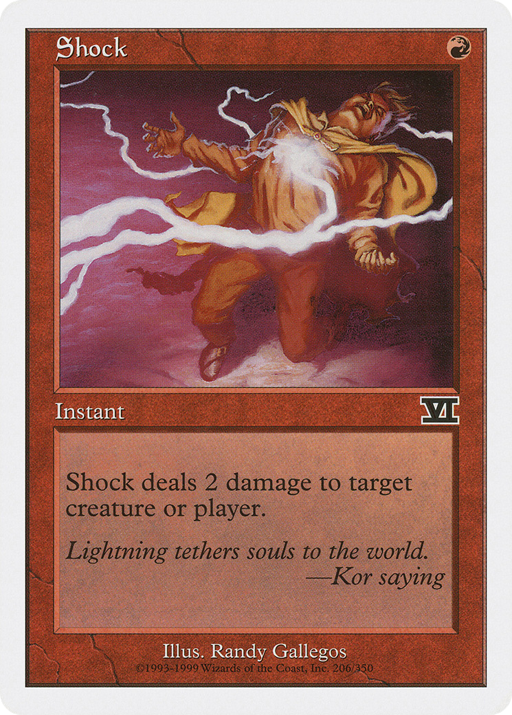 Shock (6ED-206) [Classic Sixth Edition] MTG Single Wizards of the Coast