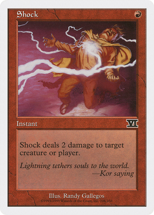 Shock (6ED-206) [Classic Sixth Edition] MTG Single Wizards of the Coast