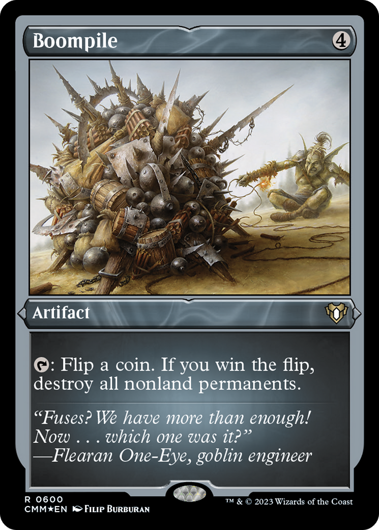 Boompile (CMM-600) [Commander Masters] Etched Foil MTG Single Wizards of the Coast