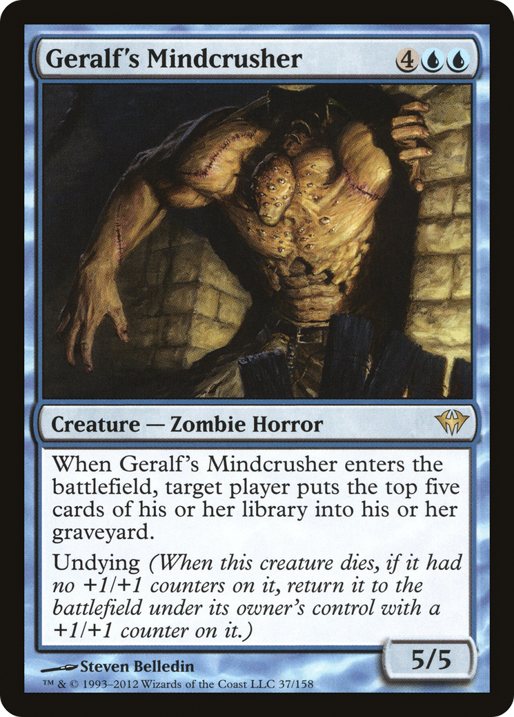 Geralf's Mindcrusher (DKA-037) [Dark Ascension] Foil MTG Single Wizards of the Coast