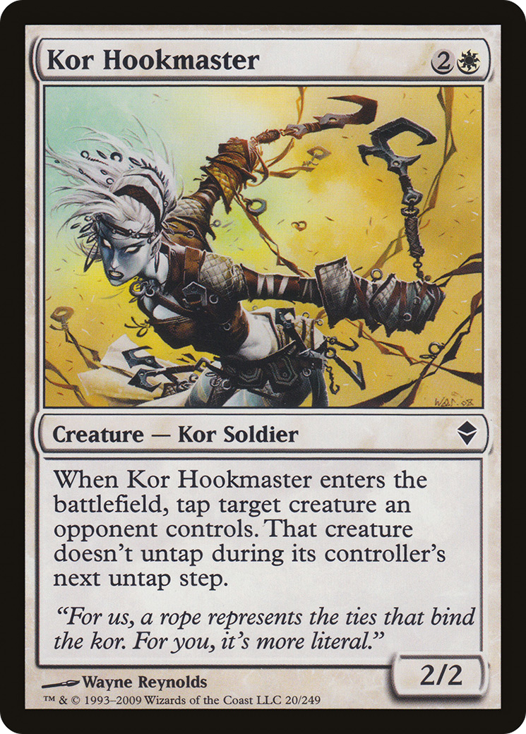 Kor Hookmaster (ZEN-020) [Zendikar] MTG Single Wizards of the Coast
