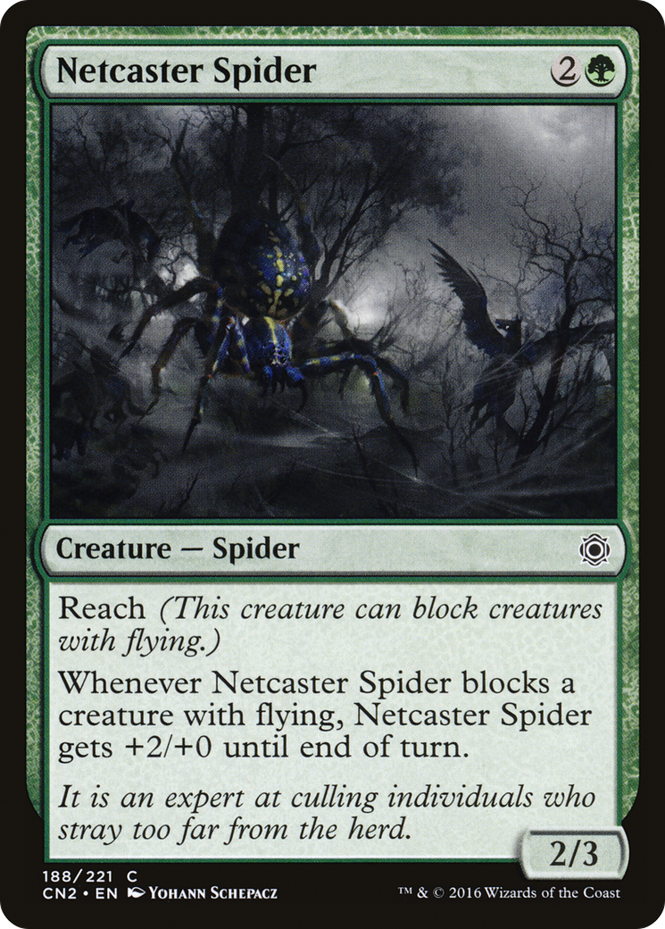 Netcaster Spider (CN2-188) [Conspiracy: Take the Crown] MTG Single Wizards of the Coast
